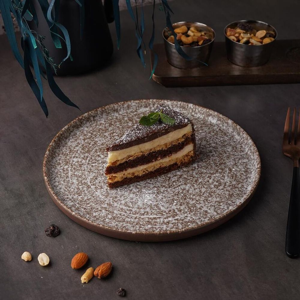 Тарелка с бортом d 23 см h1,5 см Brown Untouched Taiga P.L. Proff Cuisine [6]