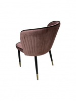 Стул обеденный Ist Casa Амини, пыльная роза, черный с золотом