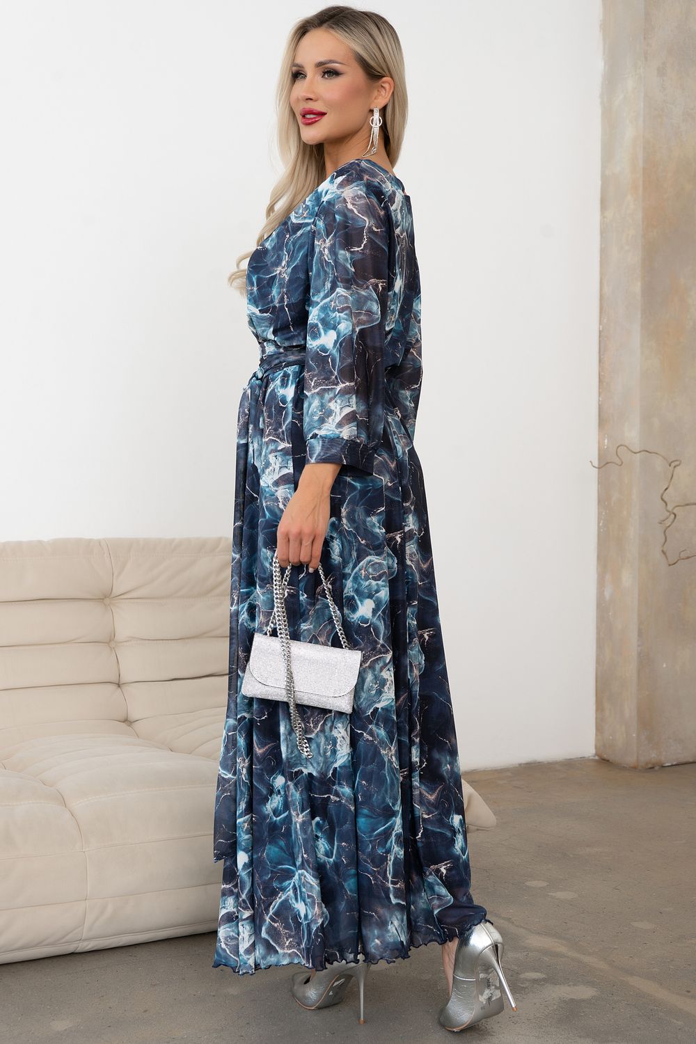 Платье Рафаэлла (синий) Р11-1233/4 Nikol