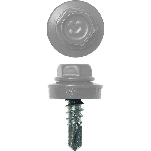 Саморез кровельный RAL-7004 серый 5,5х19