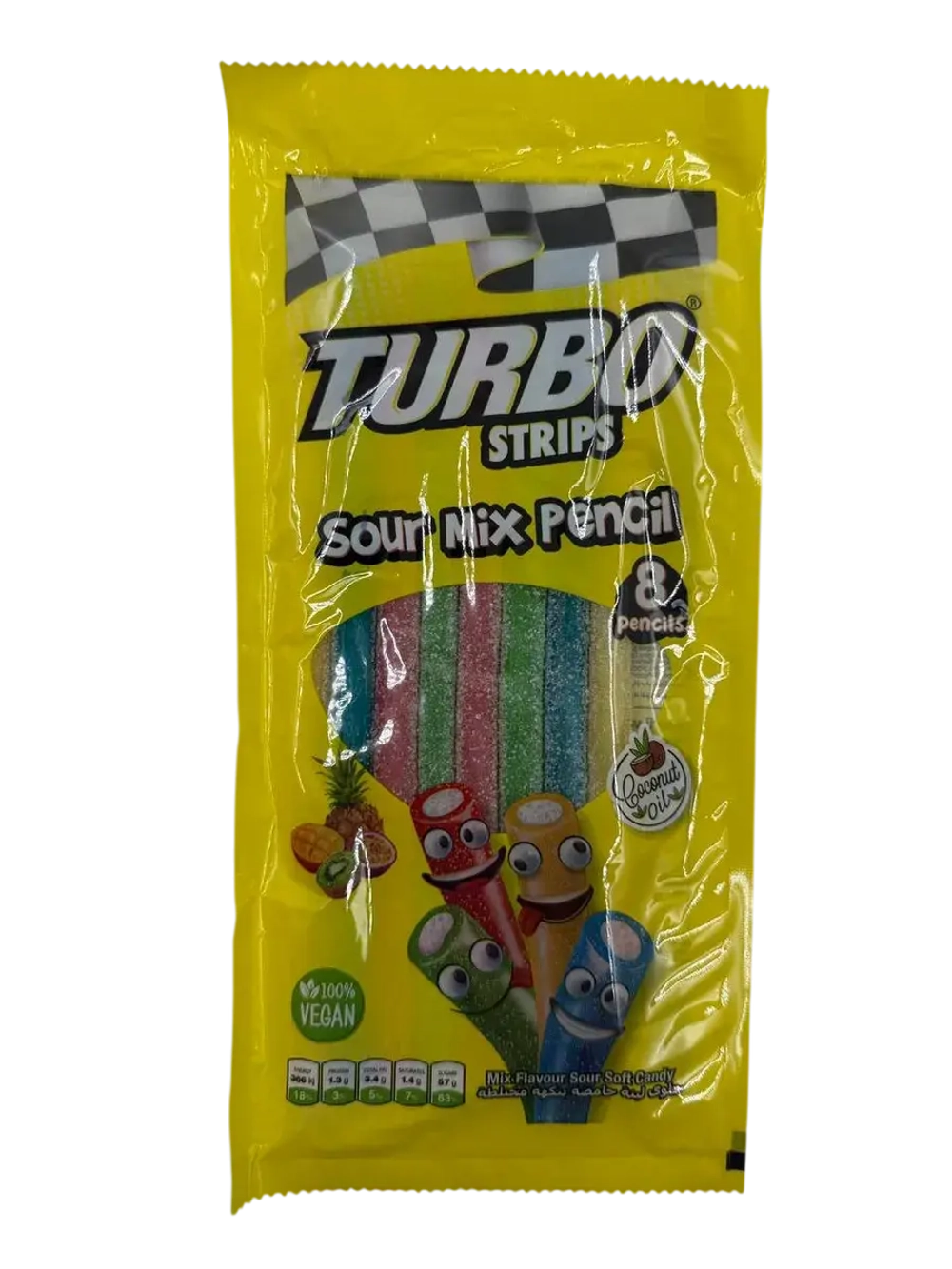 Мармелад жевательный кислые разноцветные палочки