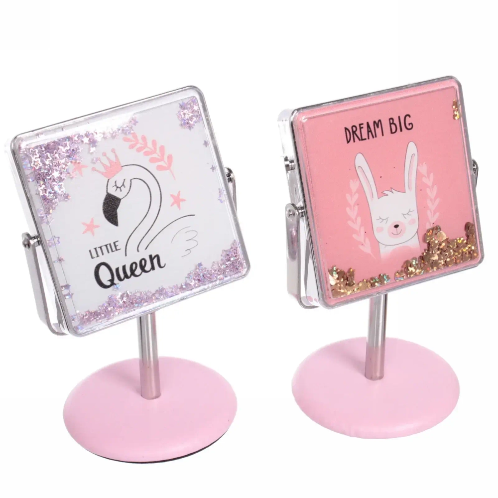 Зеркало настольное на ножке «Stylish image - Сладкие мечты», квадрат, 8*14 см (картон. коробка)