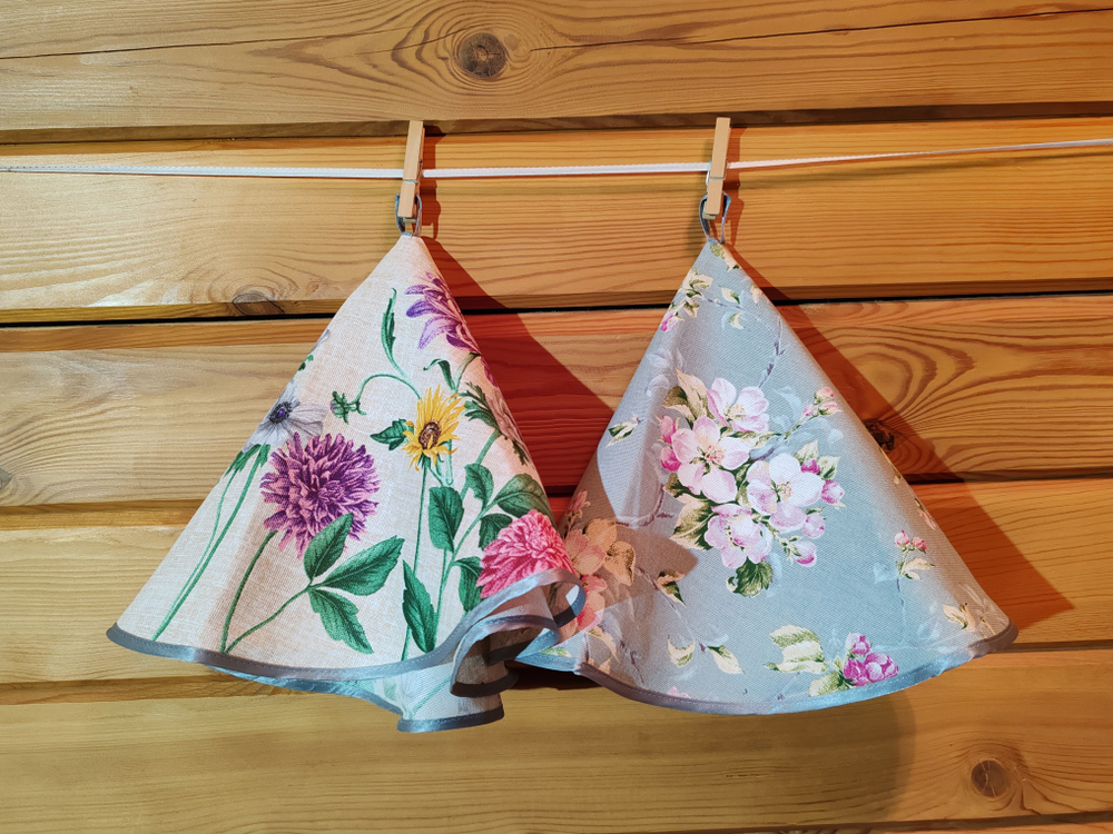 Полотенце кухонное, круглое, 2 шт, вафельное полотно