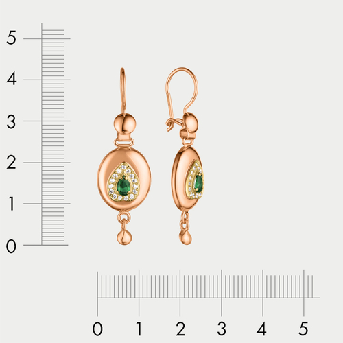 Серьги женские с фианитами