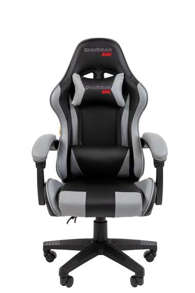Офисное кресло Chairman CH29 экокожа, черно-серый