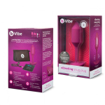 Розовая пробка для ношения с вибрацией 11,4см b-Vibe Snug Plug 2 BV-014-RG