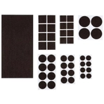 Накладки-протекторы для мебели самоклеящиеся, 45шт набор, коричневый