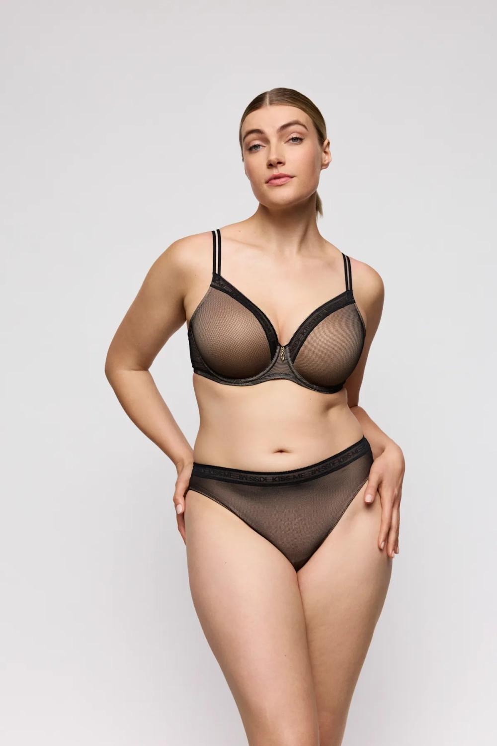 PRIMADONNA Twist Cools Бюстгальтер с поролоновой вставкой, вырез в форме сердца, черный