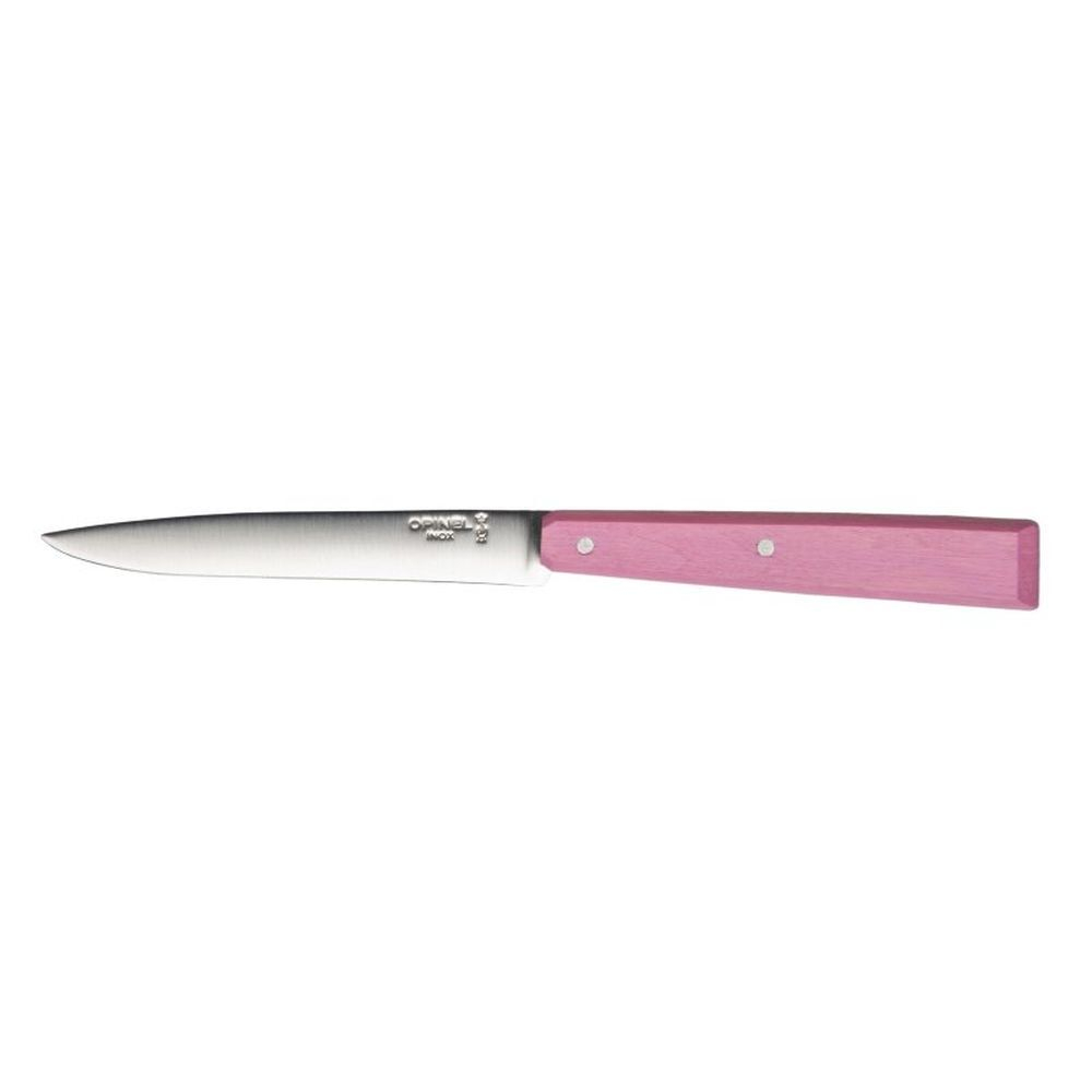 Нож столовый Opinel №125, нержавеющая сталь, розовый