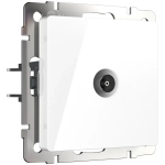 ТВ-розетка проходная (белый) W1184001