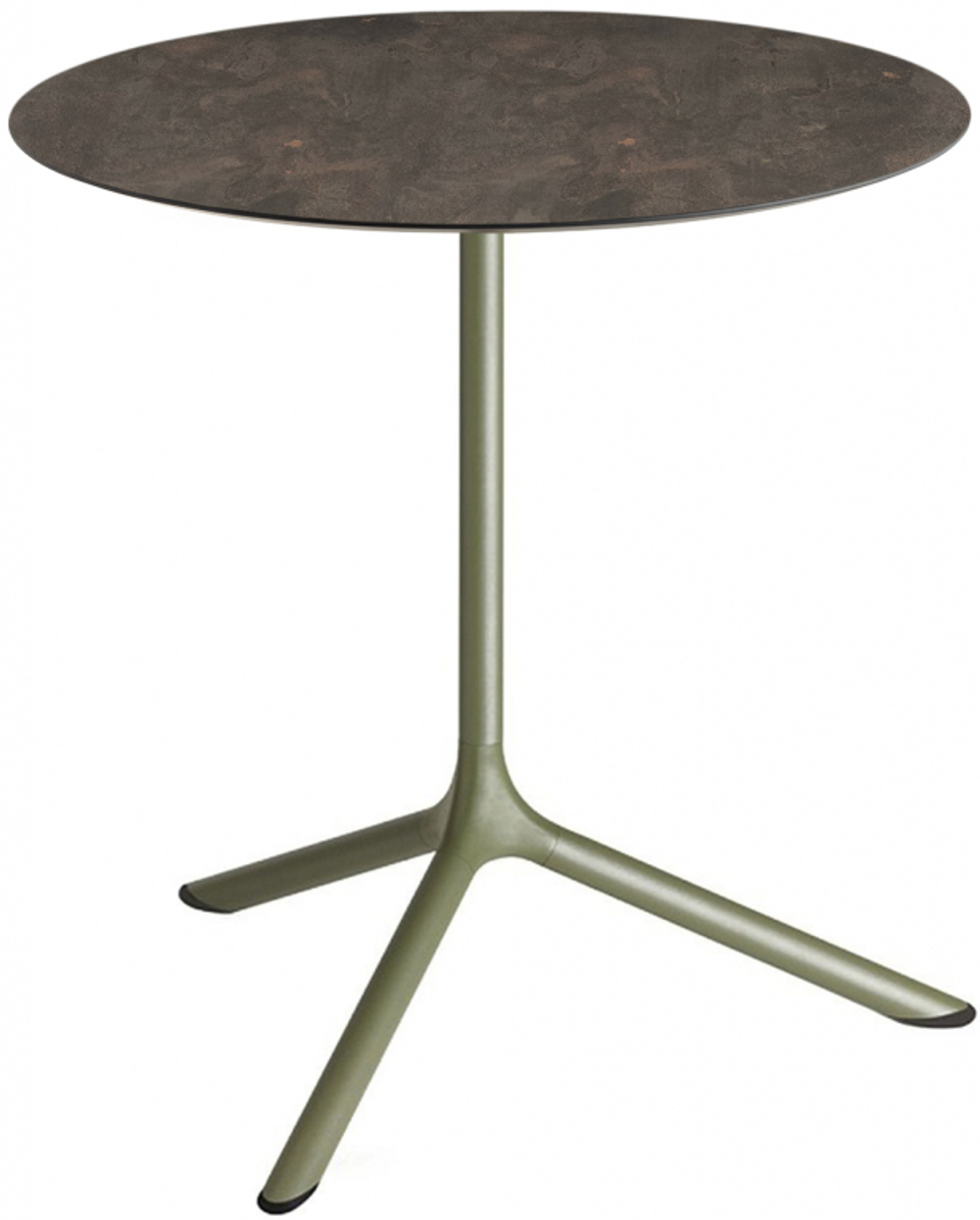 Стол ламинированный обеденный Scab Design Tripe Maxi, оливковый, кортен