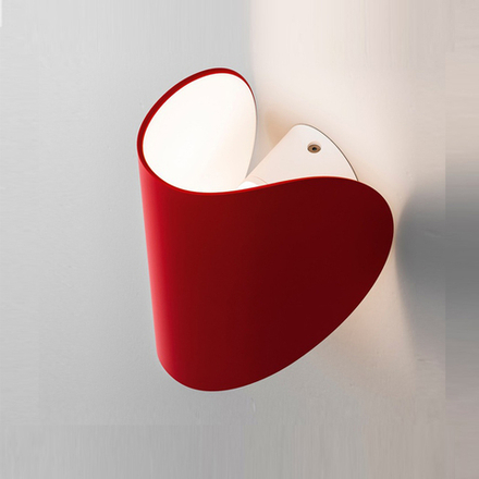 Wall design lamp Half  (Red)