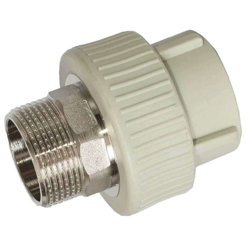 Муфта TEBO сер. PP-R комбинированная 40x1 1/4" НР под ключ (5/30), арт. 031020710