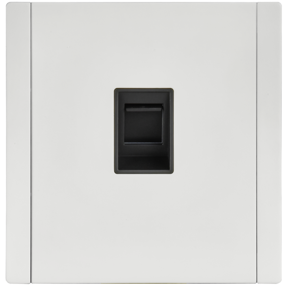 FORTE&PIANO Розетка компьютерная RJ45 кат.6 FP231M металл белый IEK