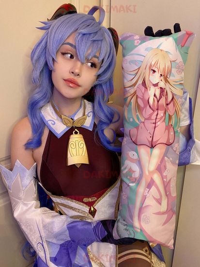 Мини дакимакура Маширо Шина из Кошечка из Сакурасо арт. M0236, 60х20 см