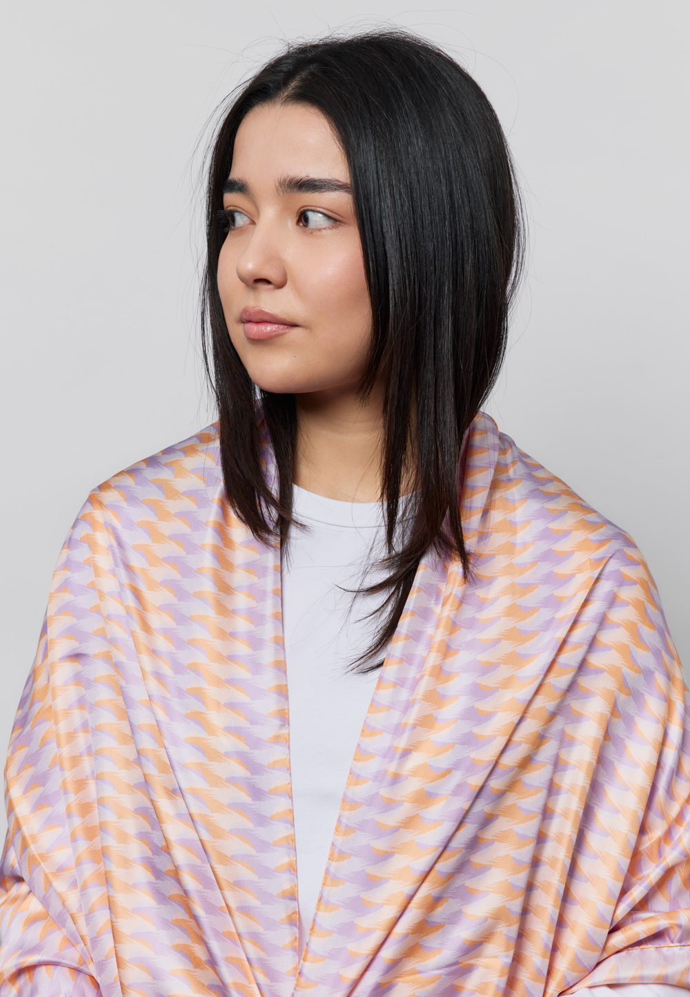 Шелковый палантин ARGYMAQ 68*180