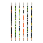 Карандаш простой, чернографитный, Basir, деревянный, с ластиком, серия "Спорт", с рисунком на корпусе, 48 шт