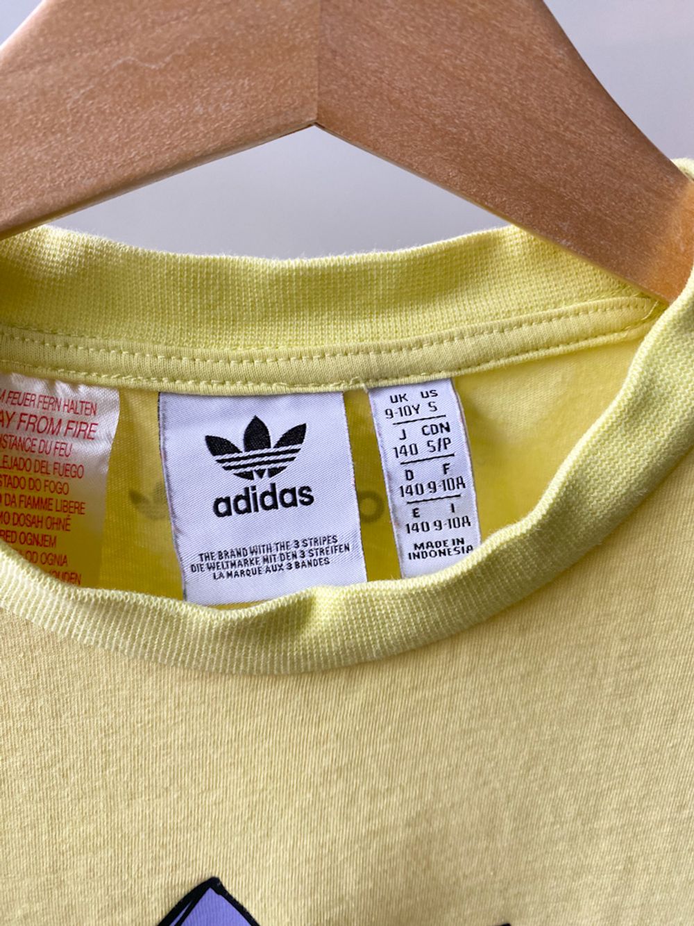 Хлопковая футболка Adidas, 140