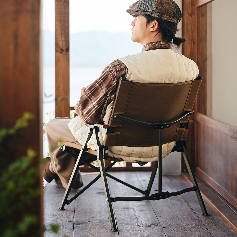 Кресло туристическое Naturehike складное, коричневое, до 120 кг