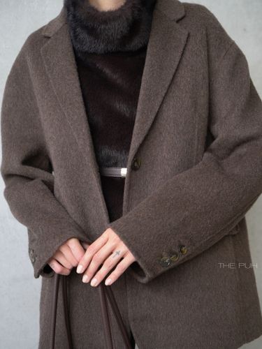 Пиджак из шерсти шоколадного цвета