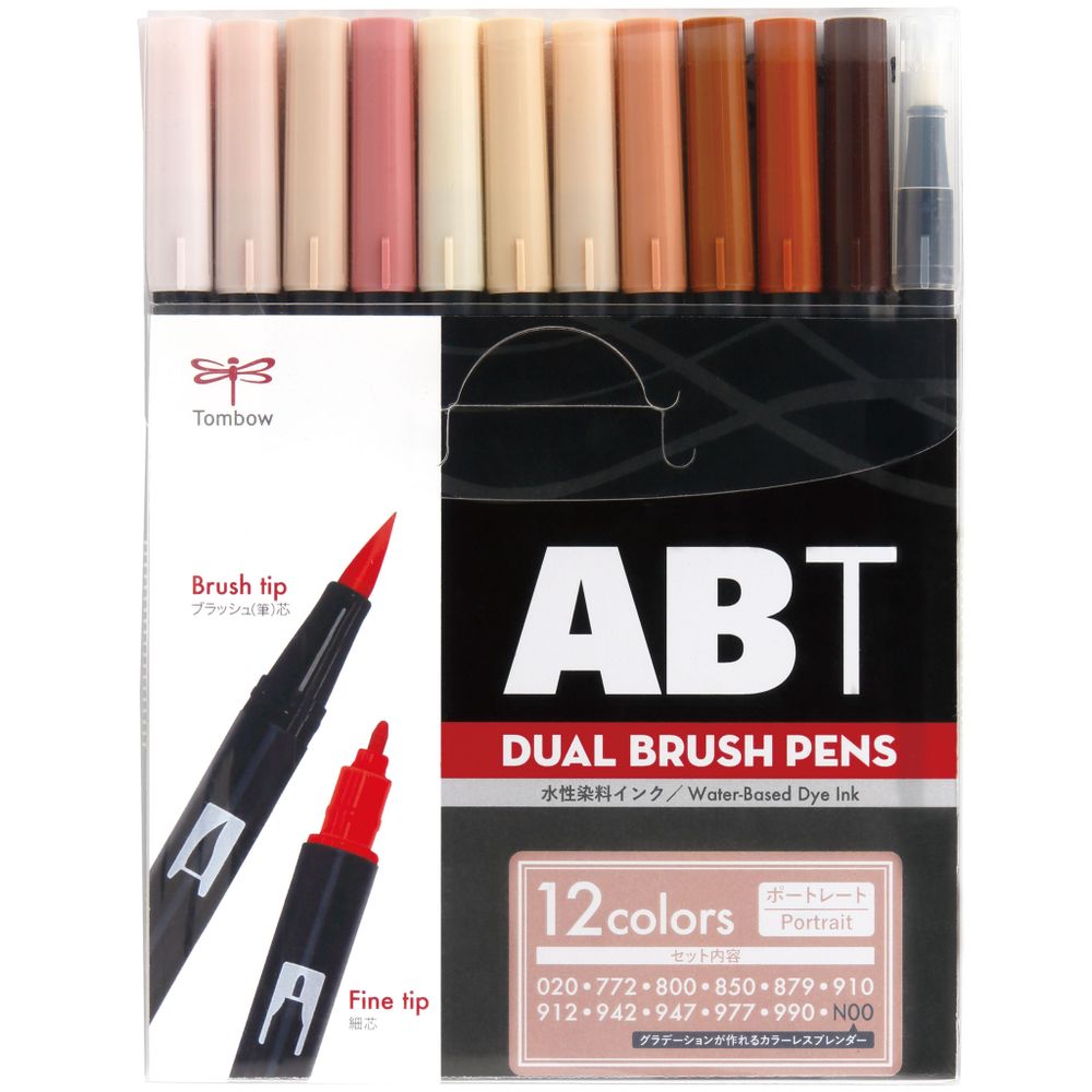 Набор Tombow AB-T Dual Brush 12 Portrait Set