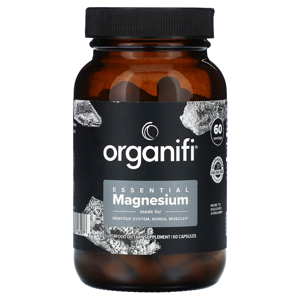 Organifi, Незаменимый магний, 60 капсул (150 мг в каждой капсуле)