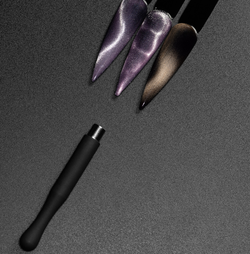 Магнит для гель-лака Кошачий глаз, цилиндр с силиконовой ручкой2