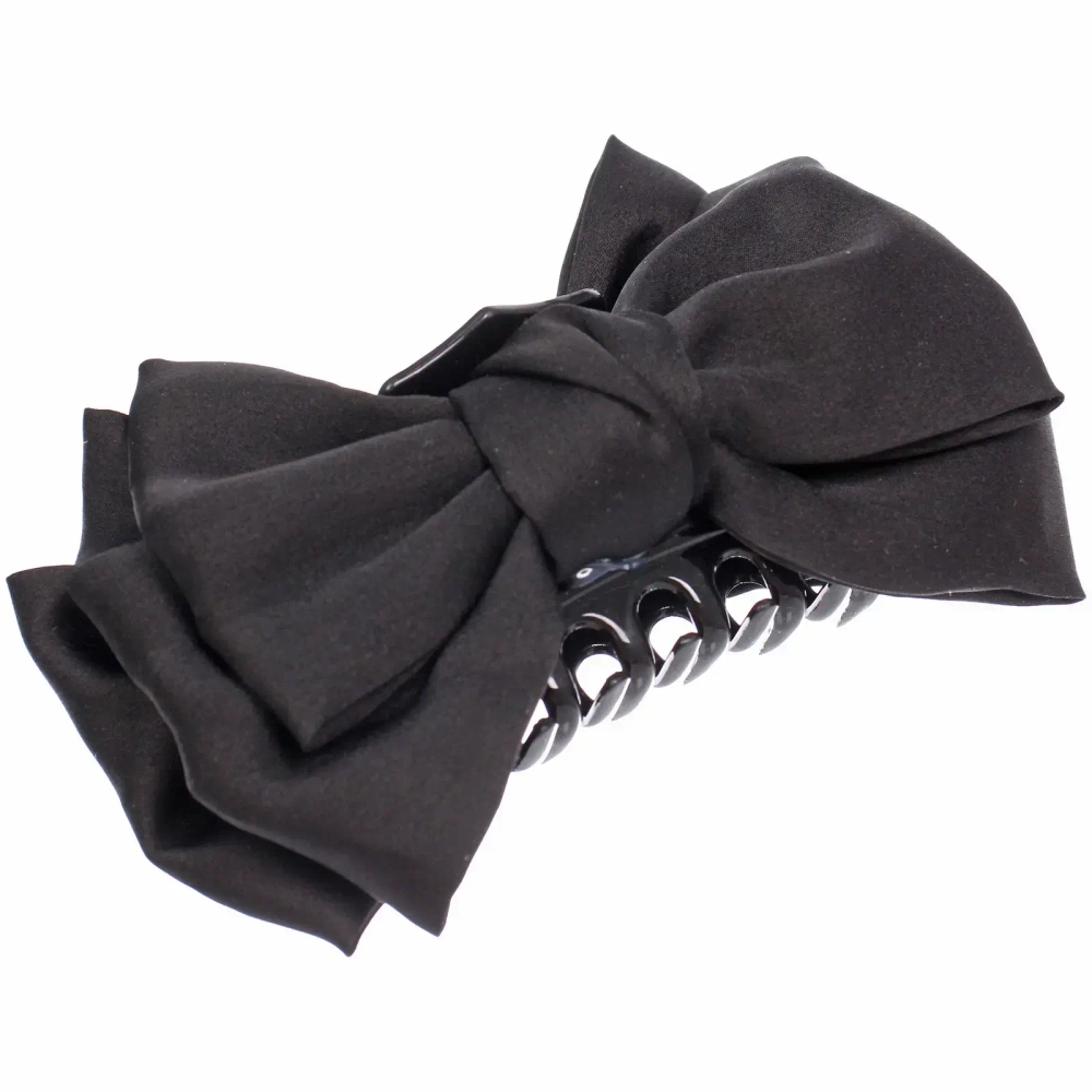 Заколка-краб для волос «ПЕРСЕЯ», цвет черный, 14,5*9см (блистер Кокетка)