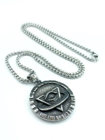 Магический кулон оберег амулет Пирамида с Глазом на цепочке