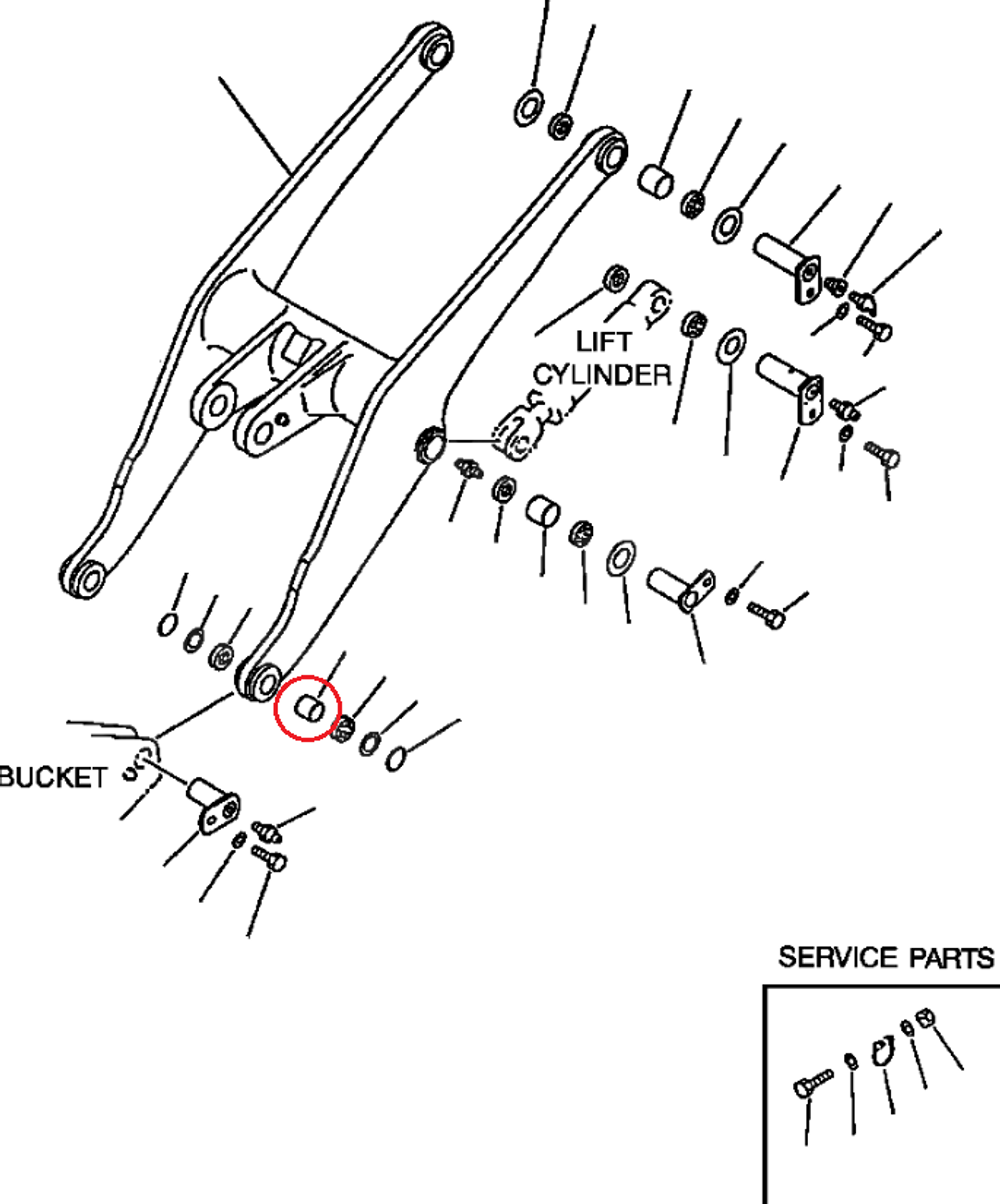 Втулка 424-70-11810