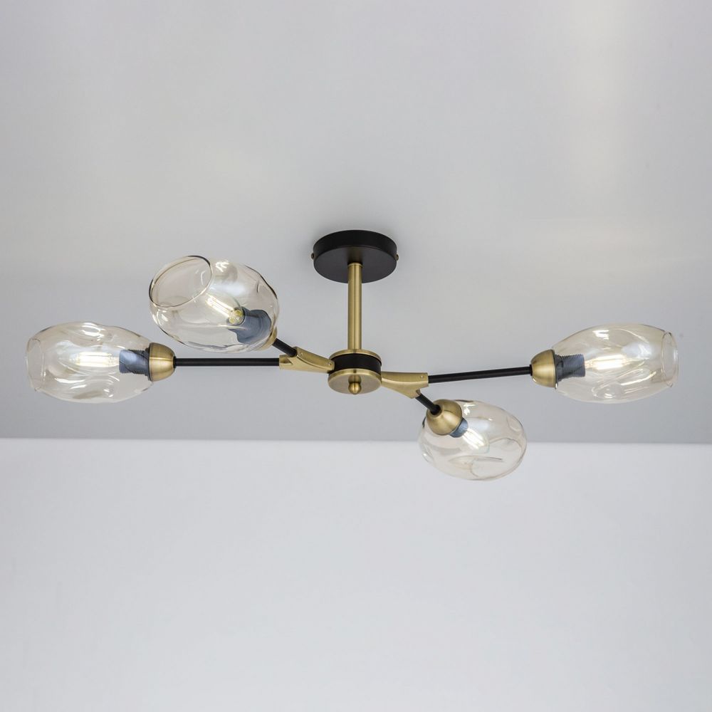 Citilux Монтана CL117145 Люстра на штанге Чёрная