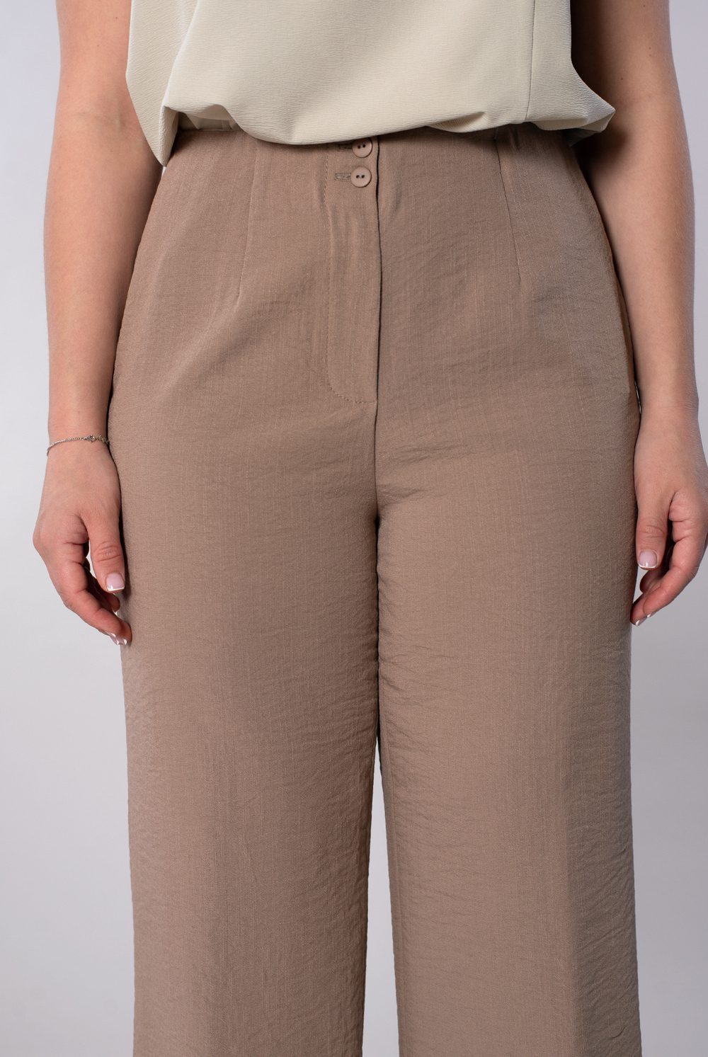 Брюки женские 02, темно бежевый #477ТБж0202