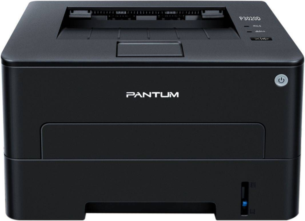 Принтер лазерный Pantum P3020D черно-белый, цвет:  черный