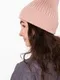 Шапка женская демисезонная , цвет пудра, размер 52-56