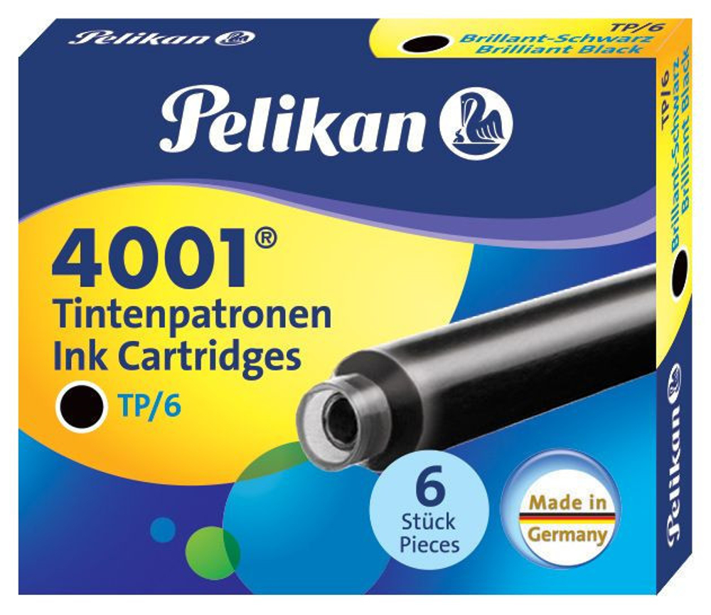 Картриджи - Pelikan, черные 6 шт.