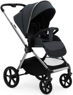 Коляска Agex Life 3 в 1 хромированная рама с автокреслом i-Safe S Black ALM606 Midnight Grey (Темно-серый)
