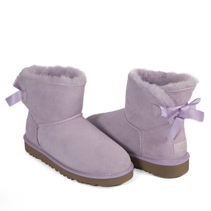 Угги Mini Bailey Bow II Metallic Lavender Fog