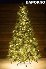 Елка с гирляндой «Барокко» (Литая+пвх) 120 см / 1,2 м