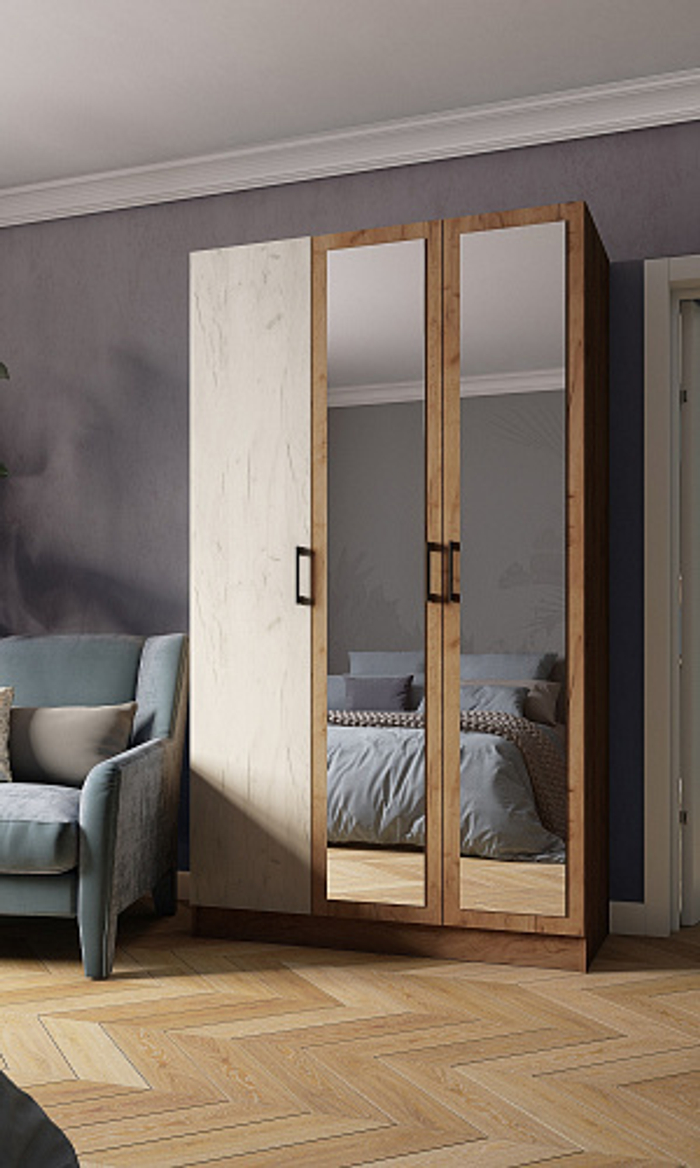 Шкаф Вегас 120, дуб крафт табачный