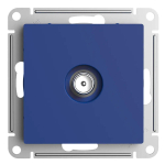 ATLASDESIGN TV РОЗЕТКА оконечная 1дБ, механизм, АКВАМАРИН