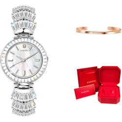 KANGOL Quartz Movement Metal Strap Watch Women"s Watch Mother of Pearl Color Watch Dial KANGOL K956