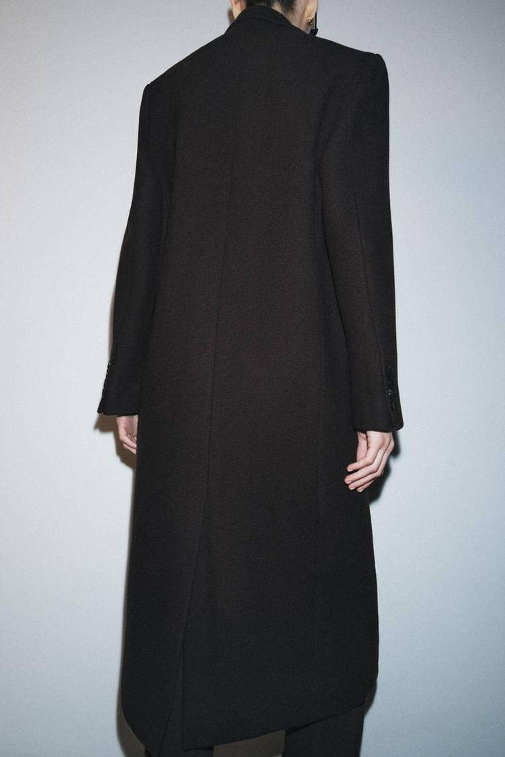 ZARA ДВУБОРТНОЕ ПАЛЬТО ОВЕРСАЙЗ ИЗ ШЕРСТИ — ZW COLLECTION, КОРИЧНЕВЫЙ