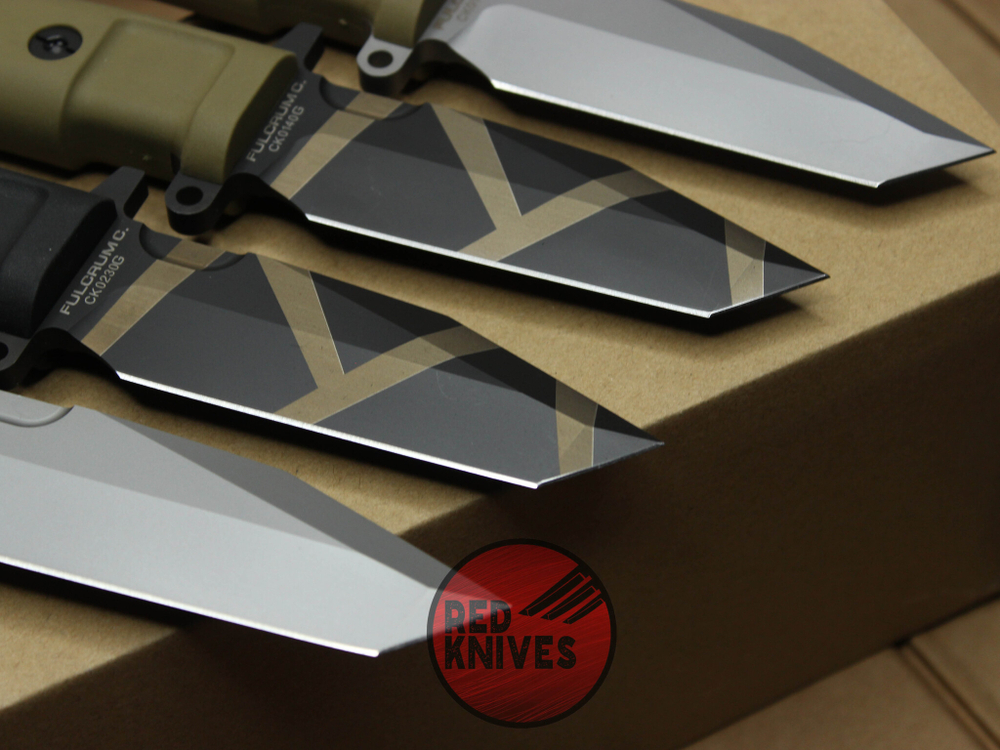 Нож Extrema Ratio Fulcrum C - черная рукоять, клинок черный камо