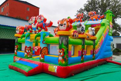 Коммерческий надувной батут «Тигриная страна 2», 8*5*5 м