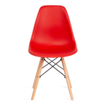 Стул CINDY (EAMES) (mod. 001) дерево бук/металл/сиденье пластик, 51x46x82см, красный/red