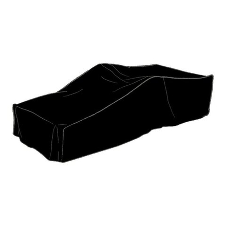 Чехол на лежак 76x210x25см, чехол черный, полиэстер