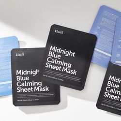 DEAR, KLAIRS успокаивающая тканевая маска Midnight Blue Calming Sheet Mask