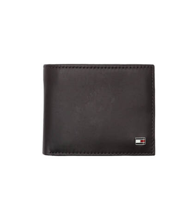 Кожаный кошелек Eton MINI CC Tommy Hilfiger - коричневый(AM0AM00655)