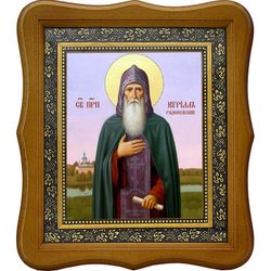 Кирилл Радонежский пеподобный схимонах. Икона на холсте.