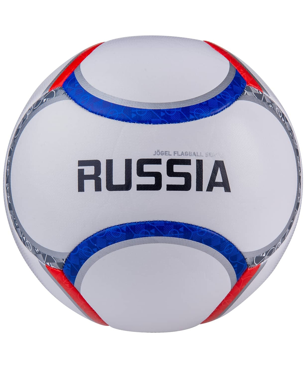 Мяч футбольный Flagball Russia №5, белый